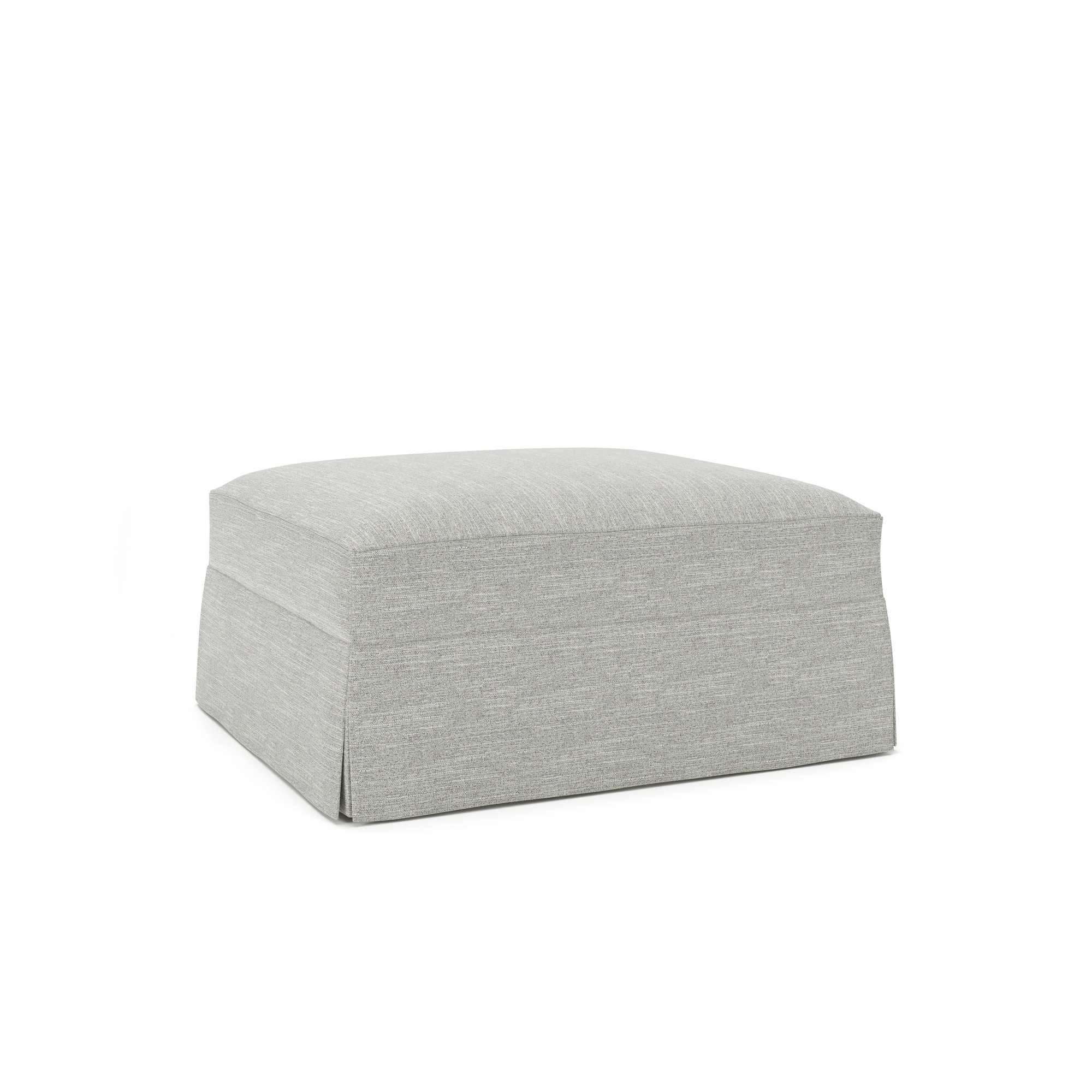 Lucia Upholstered Ottoman, Beat Ash Performance