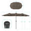 Parasol à DEL double face 13 x 7,2 pi avec auvent résistant aux rayons UV et manivelle pour jardin-1758710263