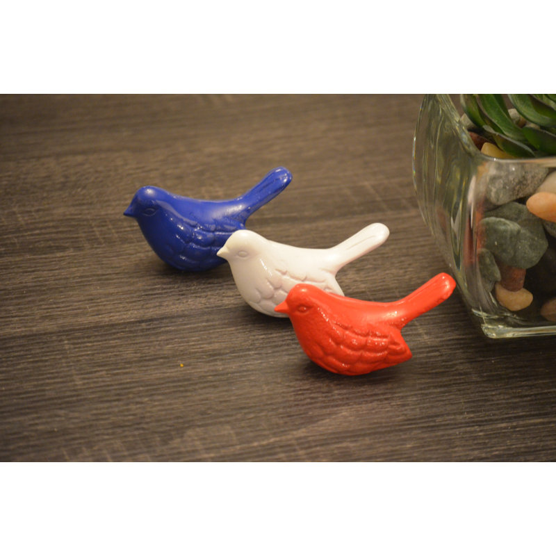 Animals Figurines & Sculptures, Blue/Red/White