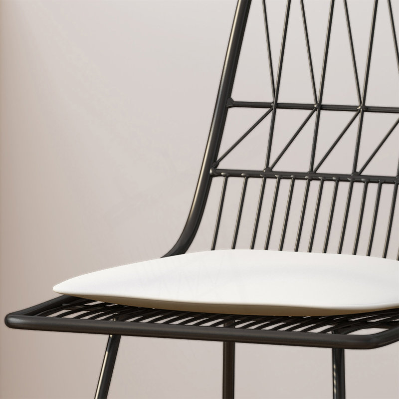 Tabouret de comptoir avec coussins résistants à l'eau et structure en fer durable