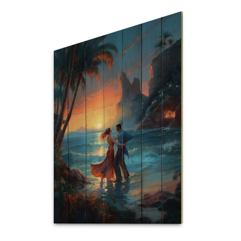 Metson The Couple's Dance Of Love III sur impression sur bois, H 32 po x l 24 po x P 0,78 po