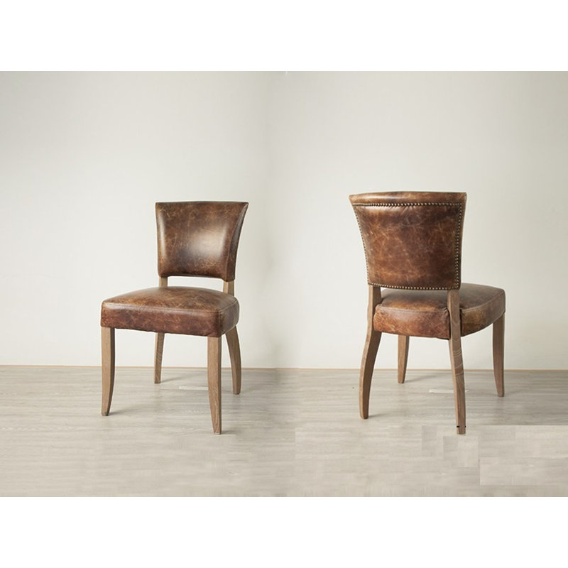 Chaise d'appoint en cuir Jyron