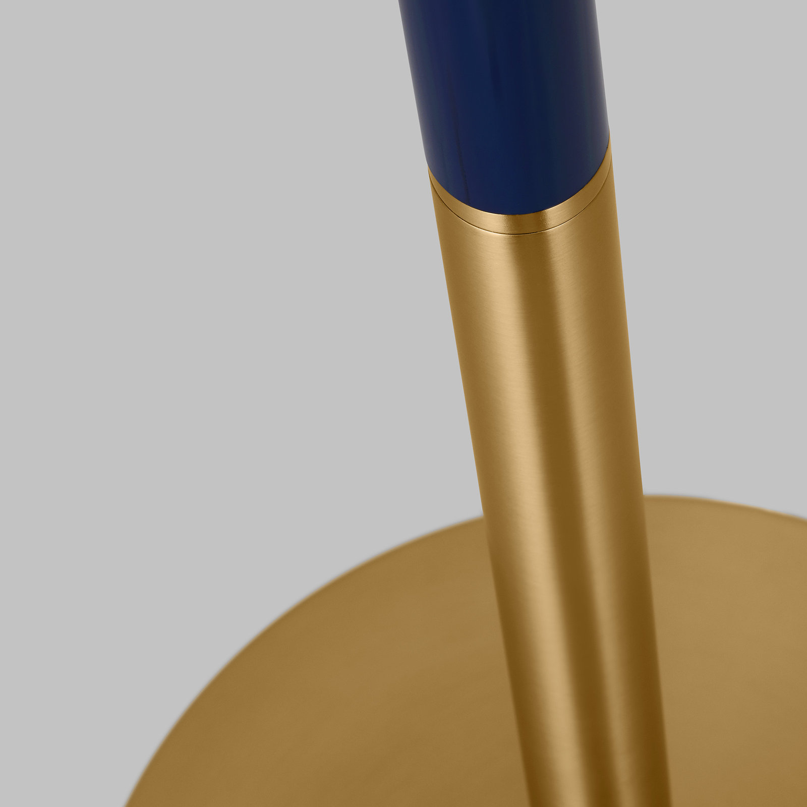 61.88'' Dimmable Floor Lamp, Burnished Brass Navy