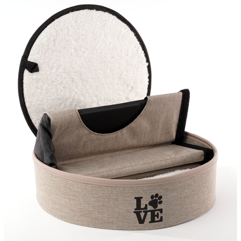 Lucea 2-Tier Collapsible Cat Cave, Natural