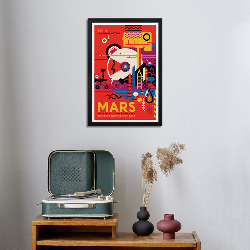 Mars Premium Framed Poster by NASA, 24" H x 16" W