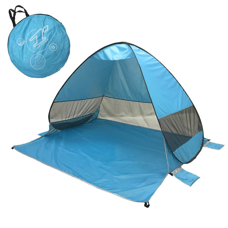 Tente de plage anti-pop-up facile à installer pour 1 à 3 personnes