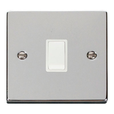Polished Chrome 1 Gang 20A DP Switch