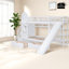 Lits modernes avec rangement, glissade simple en bois massif pour chambre d'enfant