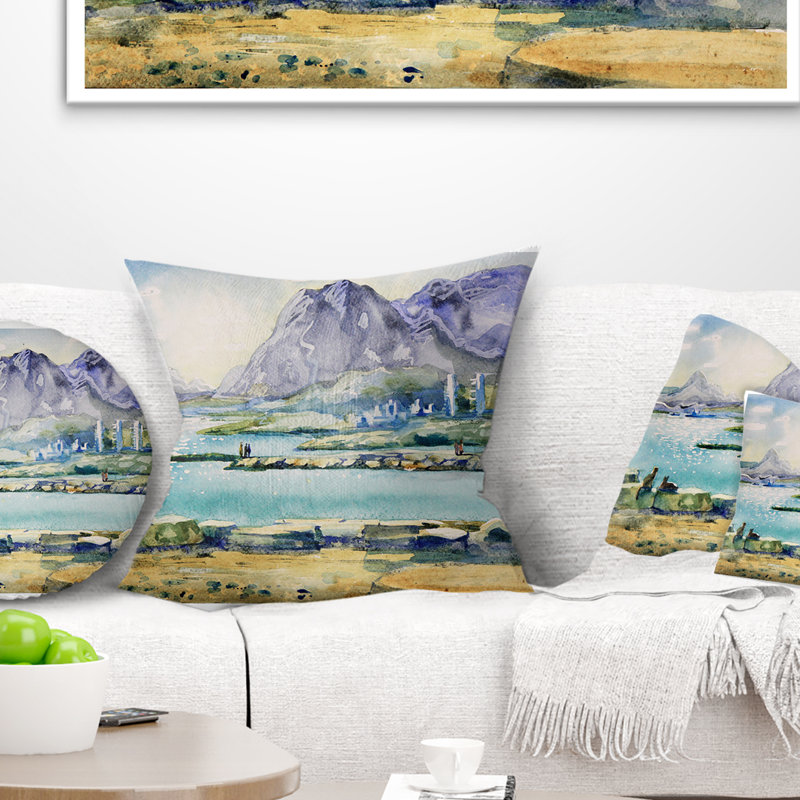 Coussin Landscape, 16 po x 1 po, Coussin décoratif