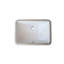 Lavabo de salle de bain rectangulaire encastré en céramique avec trop-plein Rhyth Series-12800678