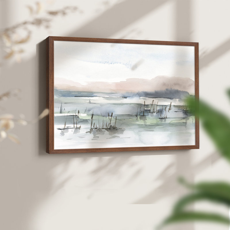 Marsh Cattails I -Framed Print - Restickable