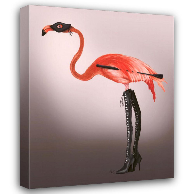 Flamingo with Kinky Boots