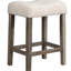 Ensemble de 2 tabourets de salle à manger à hauteur de comptoir, tabouret de style transitionnel avec repose-pieds et tabouret de bar-401927114-401927115