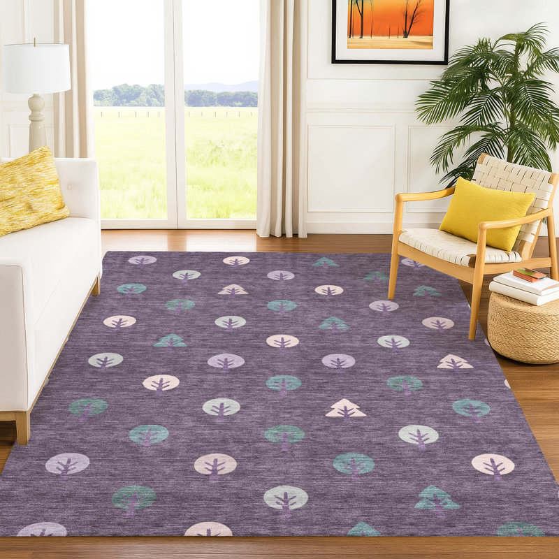 Tapis intérieur / extérieur lavable à la machine Chantille ACN2550, Prune, 2 pi 6 po x 3 pi 10 po