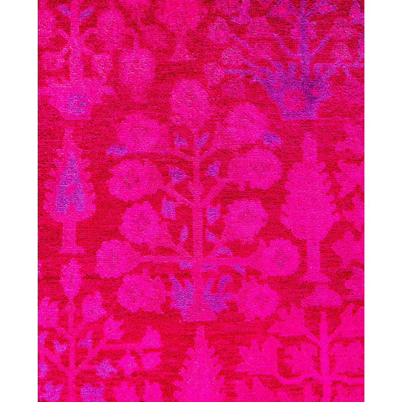 Overdyed One-of-a-Kind 4' 9" X 6' 10" Hand Knotted Area Rug