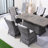 Aeryna 6-Person Dining Set With Integrated Fire Pit & Ice Bucket Table