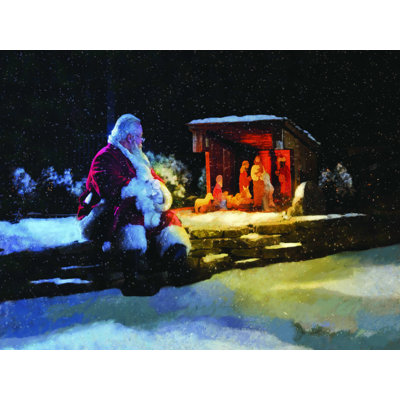 " Santa And Nativity "