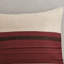 Édredon rouge très grand - 3 pièces de coussin décoratif en faux suède, jupe de lit 7 pièces