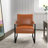24.6" Wide Minimalist Soft Cushioned Back Upholstered Sled Base Arm Accent Chair (Set of 12)-108052971