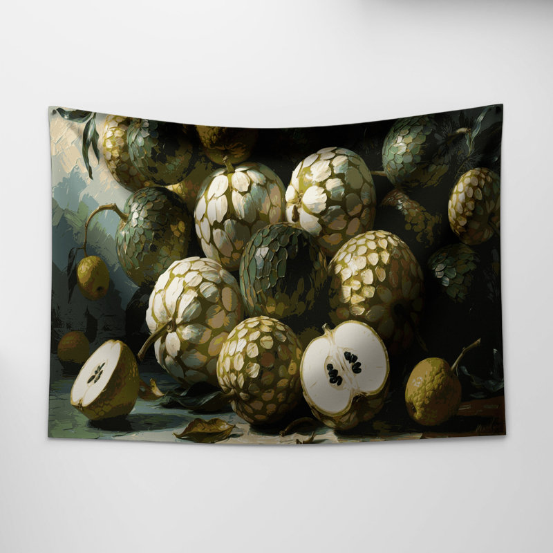 Tapisserie murale Fruit Cherimoya, 26 po x 36 po