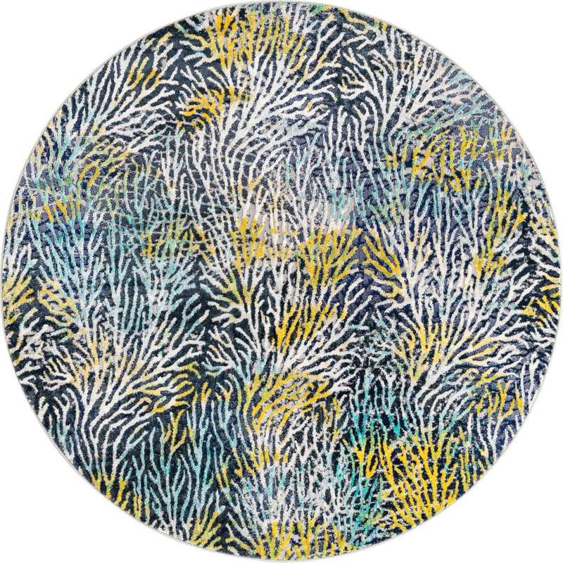 Pestre Indoor Rug, Round 7'
