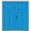 Porte d'entrée pré-montée en fibre de verre Craftsman-609434848-609434876-609434870
