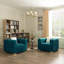 Fauteuil d'appoint confortable en velours à rayures verticales 35,4 po-107634882-107634883