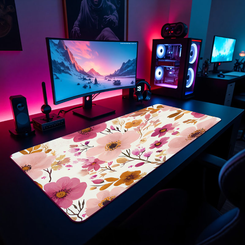 Polyester Desk Pad, 14.4x12.1