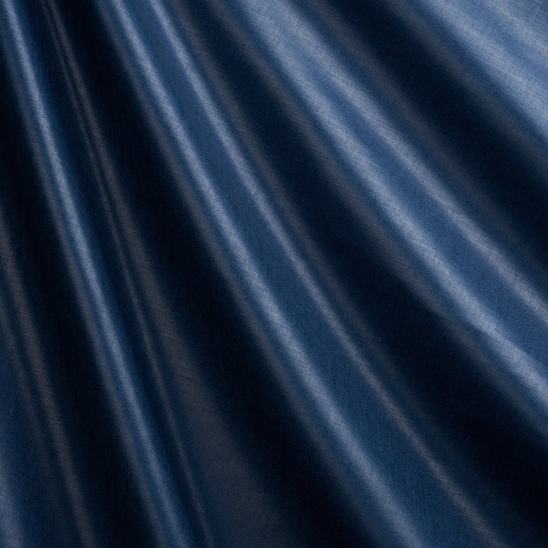Schumacher x Patterson Flynn Patent Linen Fabric, Navy