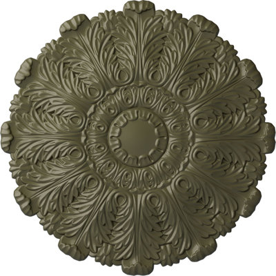 Endurathane Durham Ceiling Medallion, 31"OD x 1 1/2"P (Fits Canopies up to 4 1/4"), Hand-Painted Painted Turtle Finish