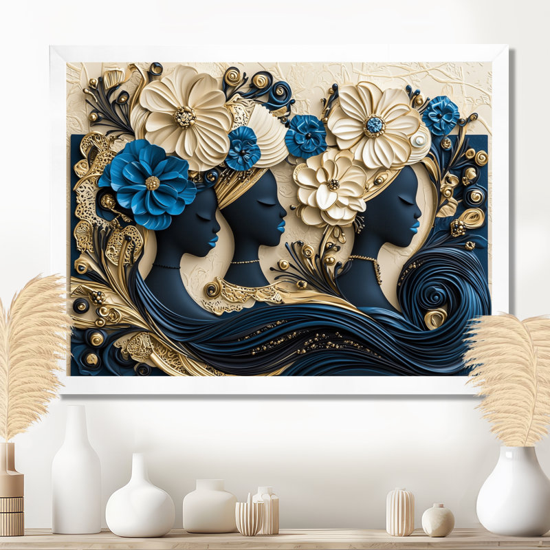 Aura intemporelle d'art africain I - décoration murale Art africain, H 12 po x l 20 po, Blanc