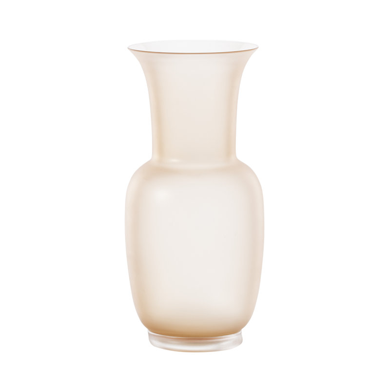Venini Opalino Vase, Gray, 11.81" H x 5.51" W x 5.51" D