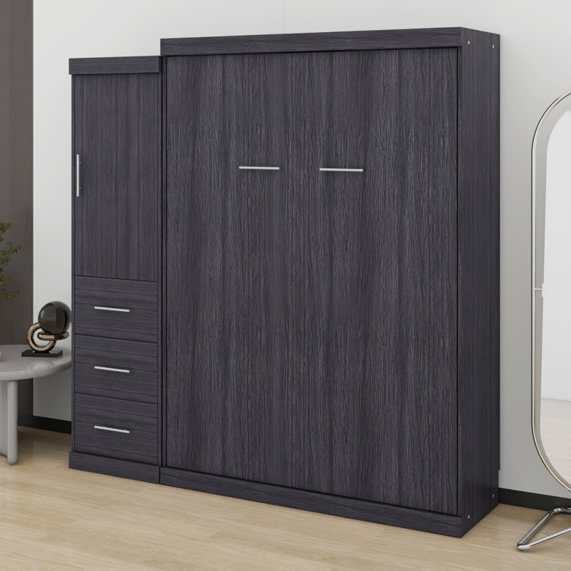 Lit escamotable avec garde-robe et tiroirs Murphy