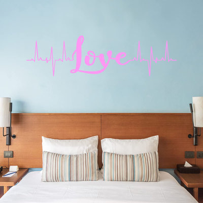 Adhésif décoratif «Love Heartbeat»
