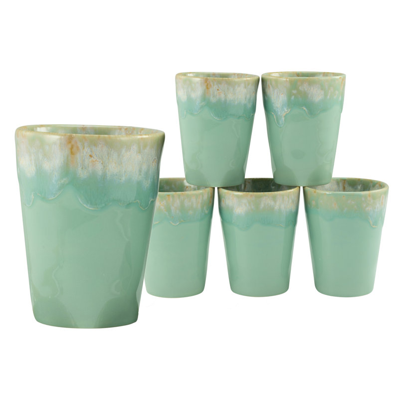 Grespresso Stoneware Espresso Cup, Aqua