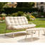 Chaise double en rotin PE de qualité supérieure avec structure en métal - Confort et durabilité ultimes pour votre patio