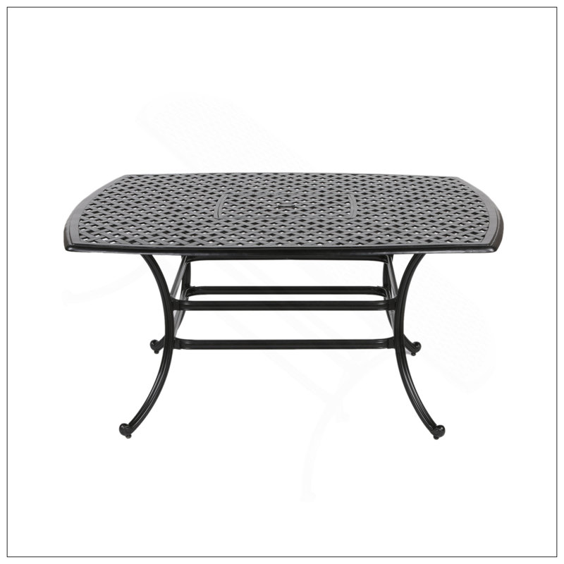 64" Square Dining Table, Dark Lava Bronze