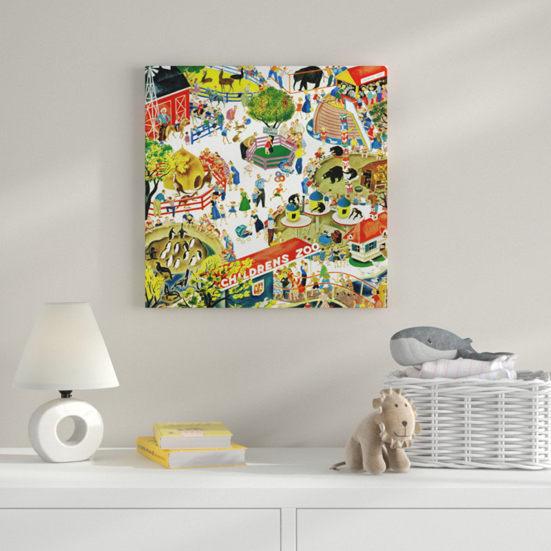 Childrens Zoo - Painting on Canvas, 122cm H x 122cm W