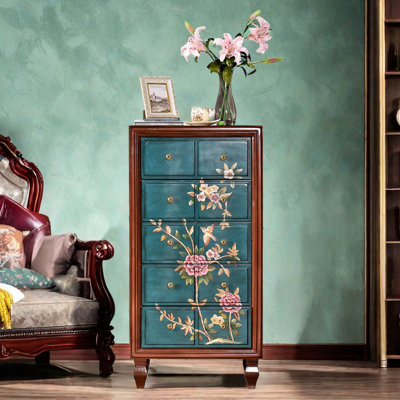 Armoire décorative peinte American