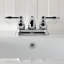 Robinet de salle de bain central à avec drain escamotable abs Knight-11271897