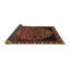 Tapis rouge à motif floral-1106529335