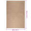 vidaXL Rug Floor Carpet for Indoor and Outdoor Door Mat Kitchen Rug Jute Look-307668316