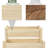 Raised garden bed with two planters-888451165