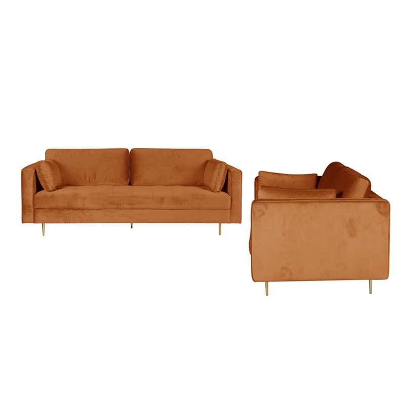Athalia 2 - Piece Living Room Set, Orange