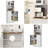 66.5" White Freestanding Pantry Cabinet with Microwave Stand, Adjustable Shelves & Hutch Storage