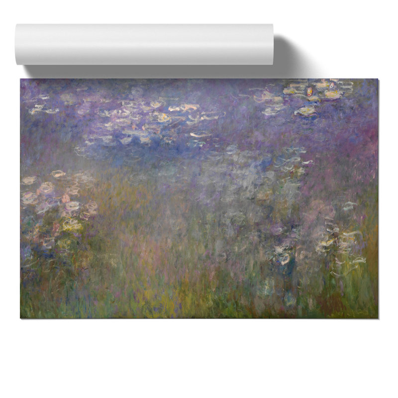 Water Lilies Lily Pond Vol.26 by Claude Monet - No Frame Painting, 30cm H x 42cm W x 0.1cm D