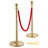 VEVOR Crowd Control Stanchion Posts with 5FT Velvet Ropes and Fillable Base