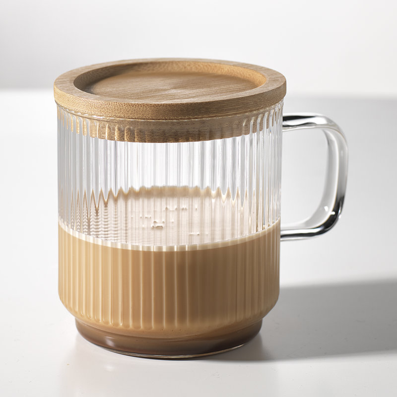 Ensemble de 2 tasses à café avec couvercle en bois Barista