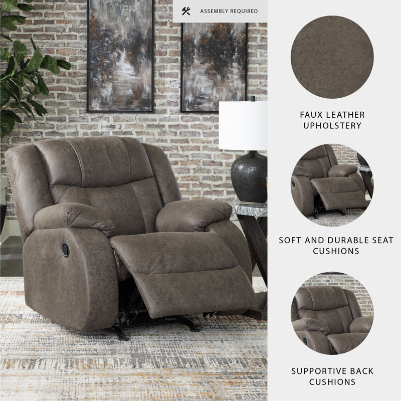 Avra Faux Leather Recliner