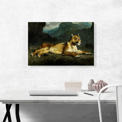 Lionne inclinable 1855 - impression
